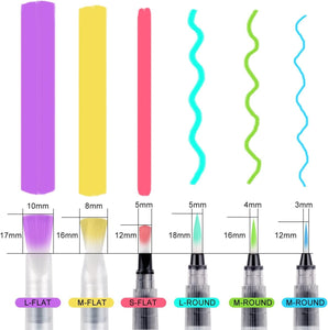 Watercolor Tank Brush Set of 6 - Perfect for Artists