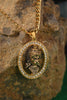 Gold-plated Hanuman Face Diamond Alloy Pendant Locket Set | Iconic Accessory