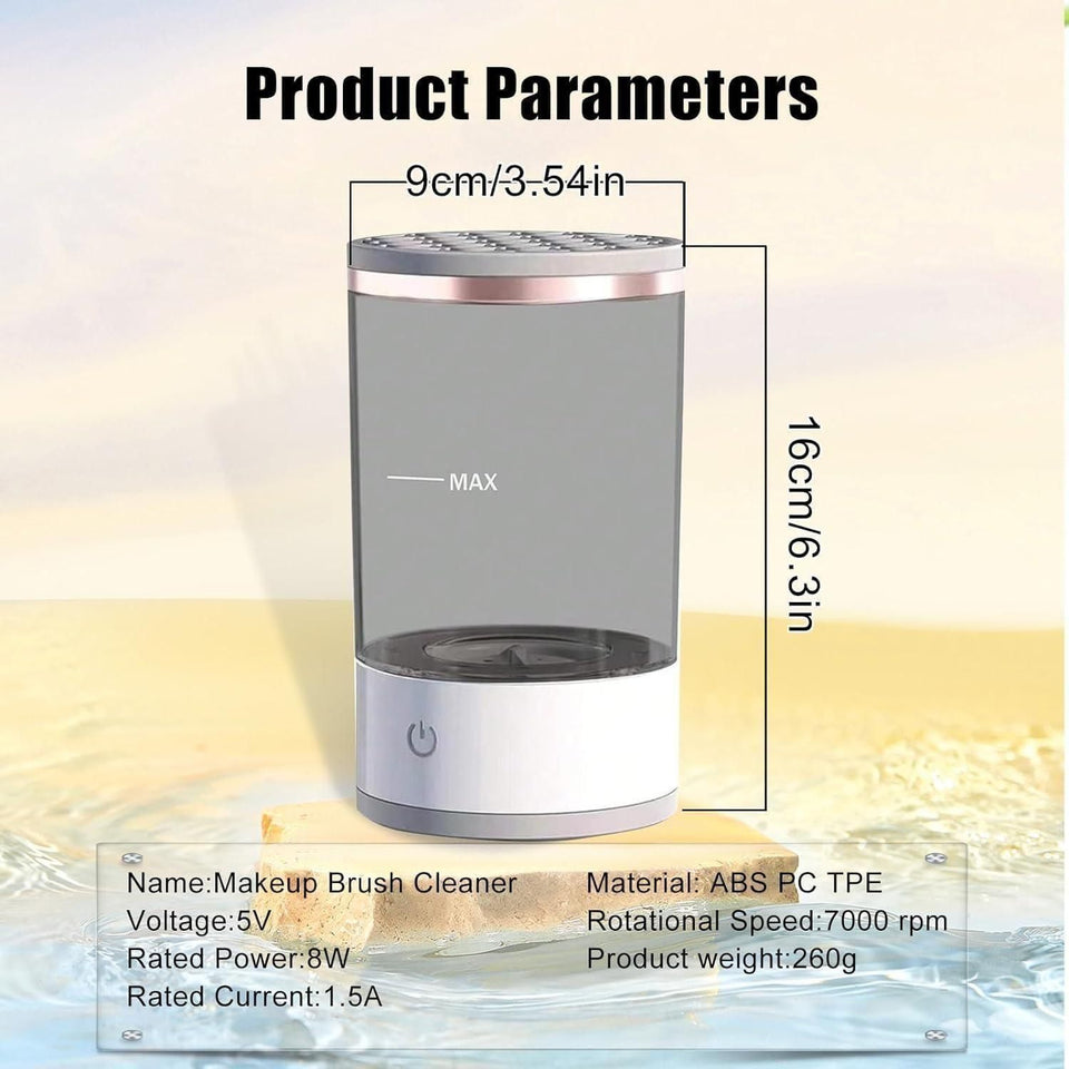 Make Up Brush Cleaner | Electric Brush Cleaner | USB Rechargeable Automatic Deep Cosmetic Cleaning Device