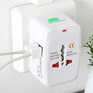 Worldwide Travel Adapter with Dual USB Charger Ports