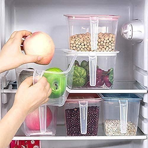 Unbreakable Kitchen Storage Containers | Airtight Fridge Organizers| Pack of 6