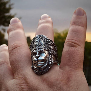 Hanuman Ring in Sterling Silver