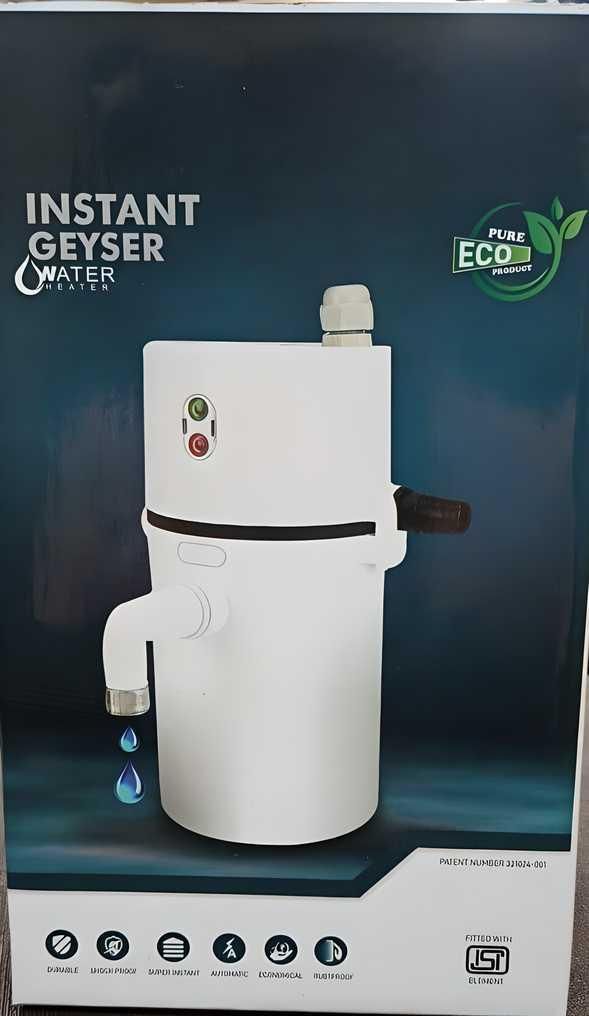 Instant Electric Water Geyser - Quick Hot Water Solution | Assorted Color