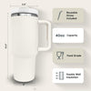 Premium Stainless Steel Vacuum Insulated Tumbler with Lid and Straw - 1200ML
