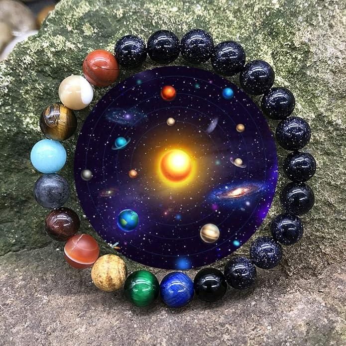 Galaxy Gem Beads Bracelet | Pack of 2 | Celestial-Inspired Jewelry