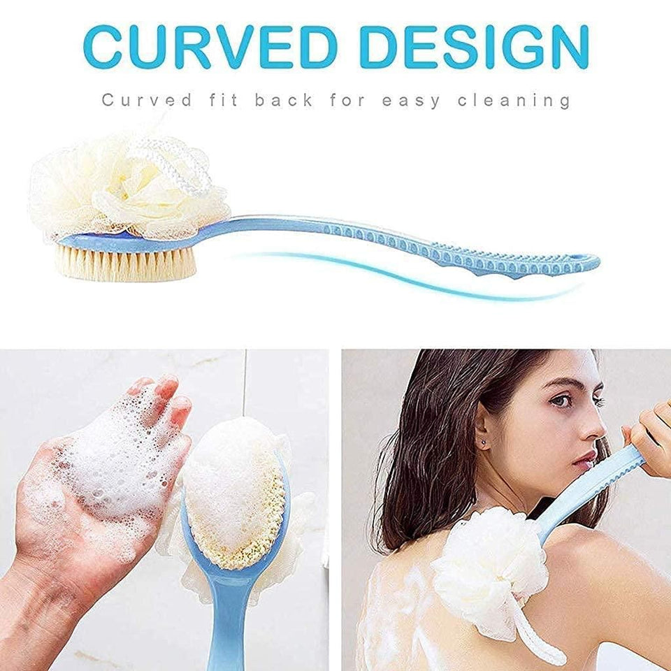 2-in-1 Bath Brush & Loofah Set | Exfoliating & Massaging