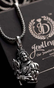 Spiritual Sankar Locket with Chain | Alloy Silver Pendant