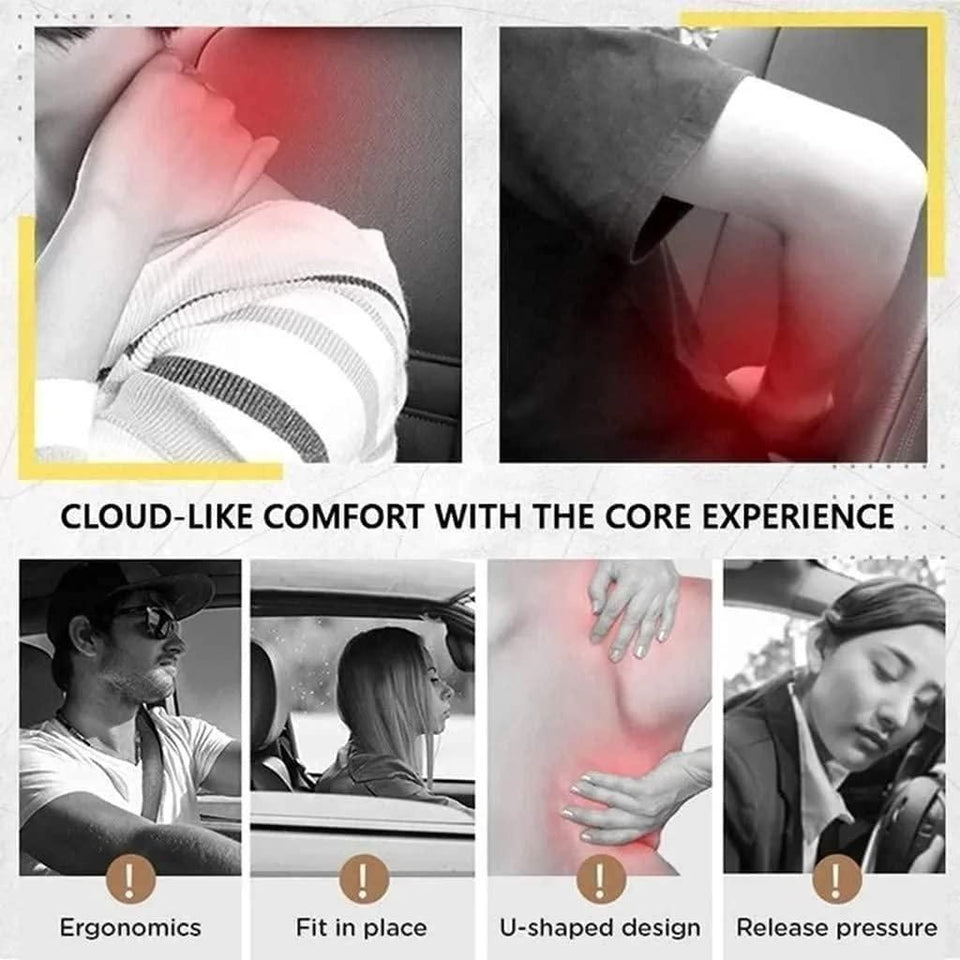 Supportive Neck Pillow for Car or Office Chair | Memory Foam Comfort