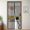 Aumber Polyester Door Mosquito Net with Full Frame Hook & Loop for Main Doors, Bedroom, Kitchen & Balcony Doors (210x90 cm, Black)